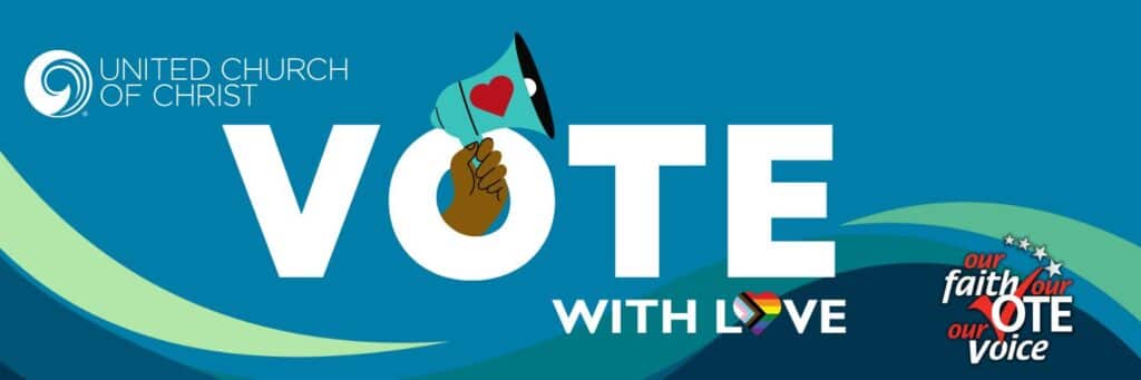 Vote with Love banner